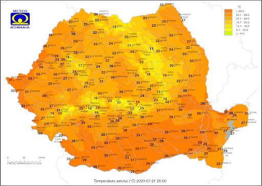 Se anunță ploi în toată țara. În București va fi caniculă