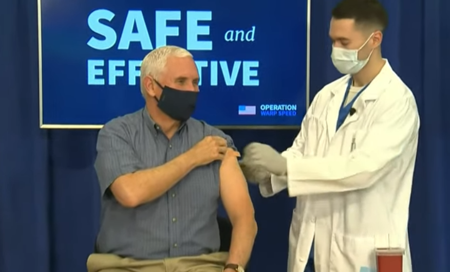 Vicepreședintele american s-a vaccinat anti-Covid la televizor