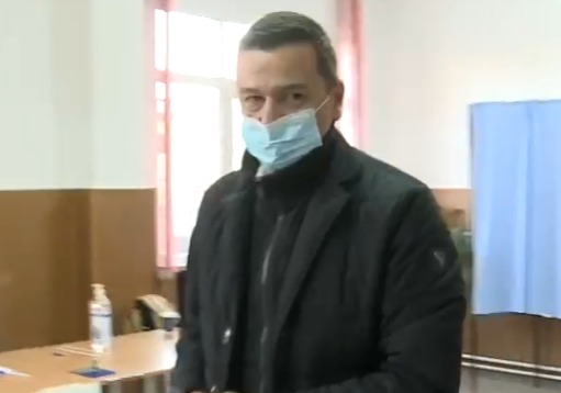 Sorin Grindeanu a votat: Am votat pentru siguranța unei guvernări responsabile care să nu folosească pandemia ca să-și bată joc de români