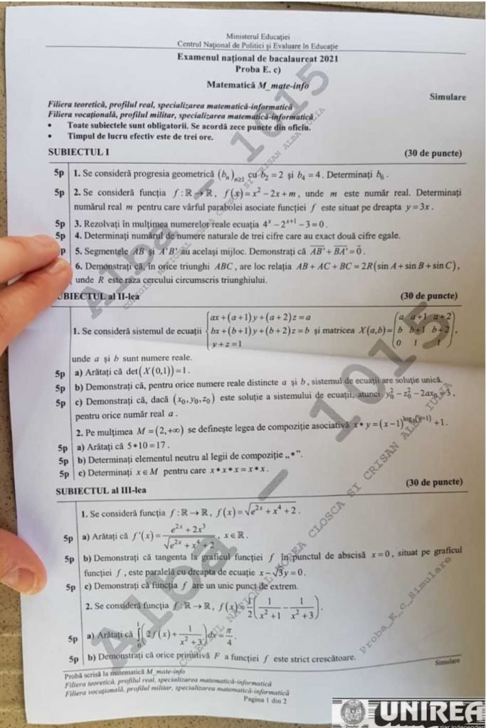 Subiecte Bac Biologie 2021 - Bac 2021 Ce Subiecte Au Avut De Rezolvat Elevii La Biologie Profil ...