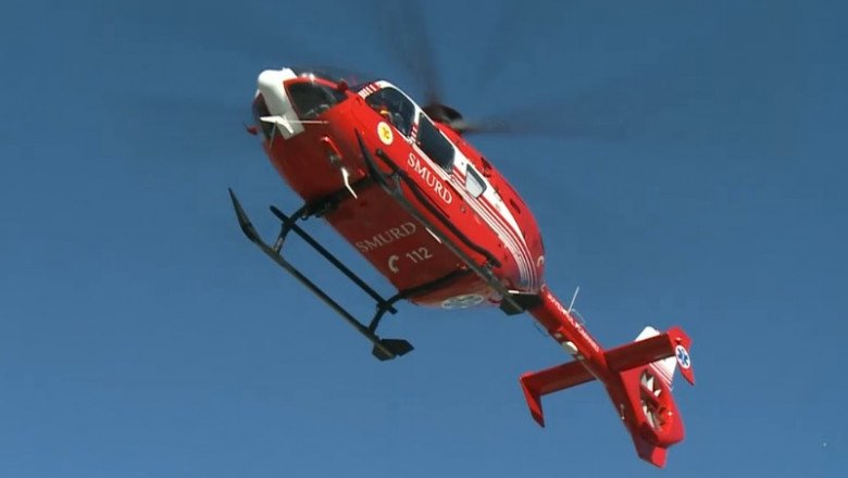 Alpinist grav rănit în Bucegi, transportat cu elicopterul la Spitalul Floreasca