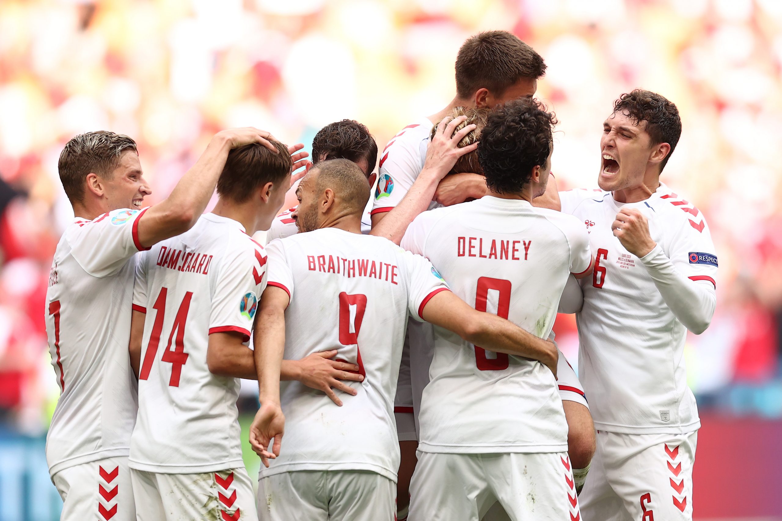EURO 2020 | Țara Galilor – Danemarca 0-4. Scandinavii sunt primii calificați în sferturile de finală