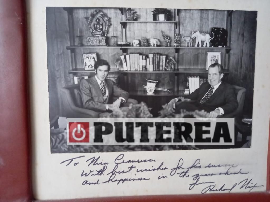 Nicu Ceaușescu cu președinte SUA Richard Nixon