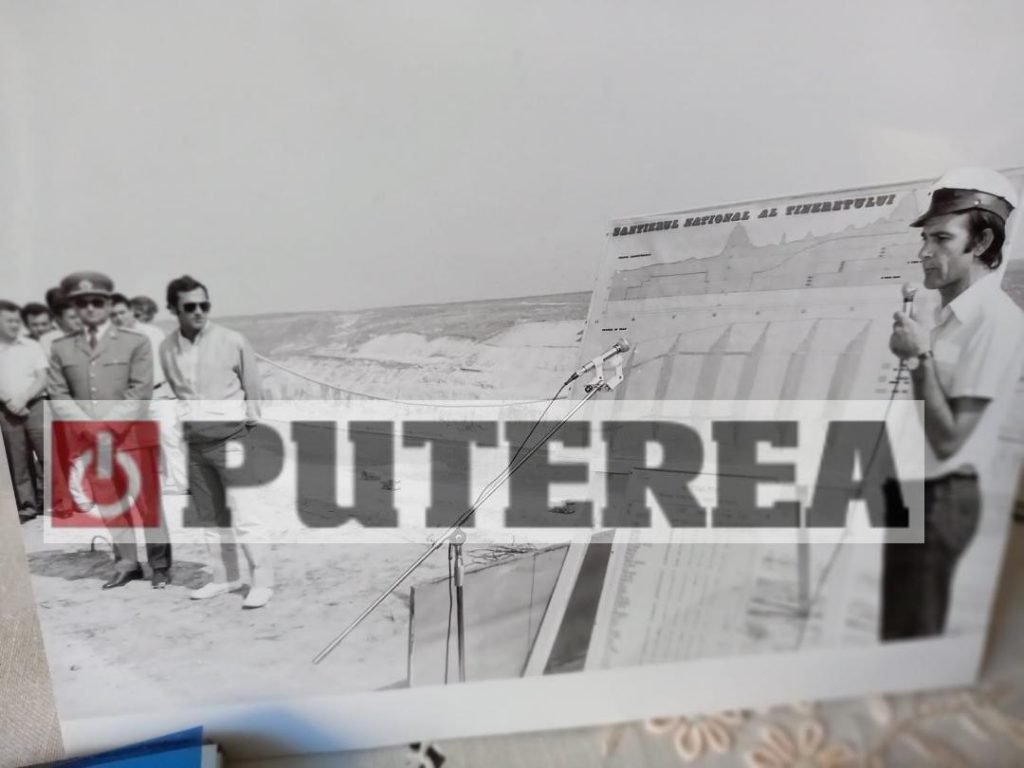 Nicu Ceaușescu la Canalul Dunăre-Marea Neagră
