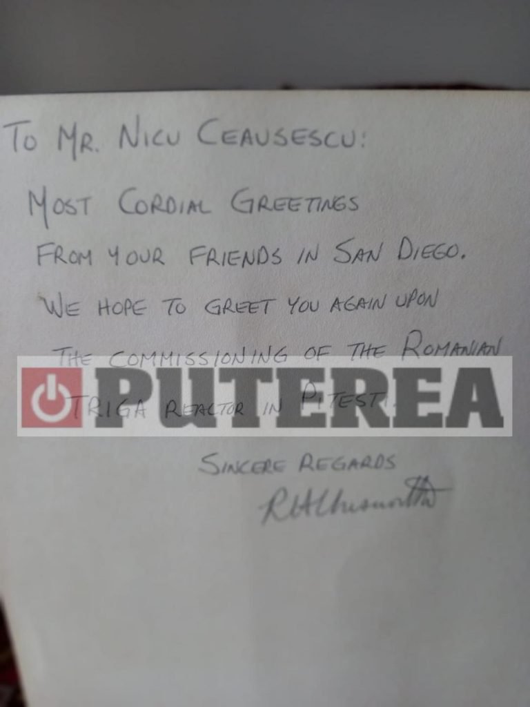 Nicu Ceaușescu în vizită la Centrul "General Atomic" de la San Diego