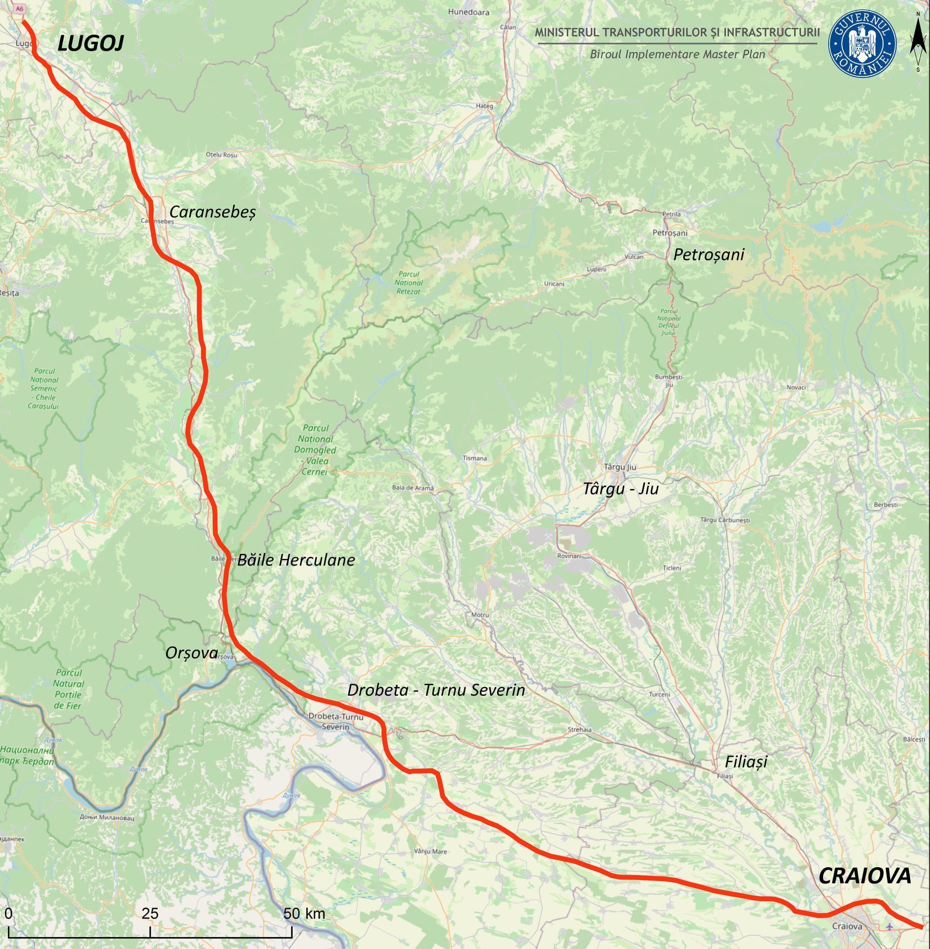Cinci oferte depuse pentru proiectarea drumului de mare viteză Craiova-Lugoj