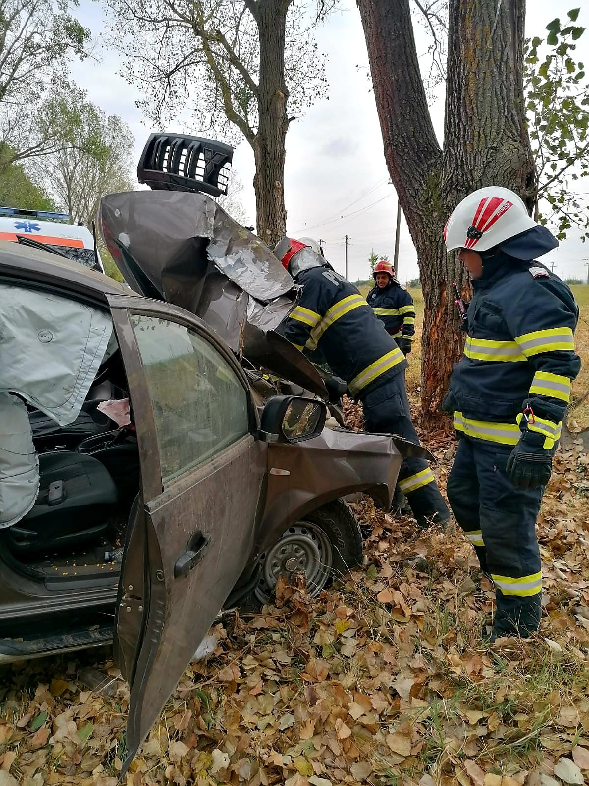 Accident mortal pe un drum județean din Giurgiu. Un șofer de 74 de ani a murit