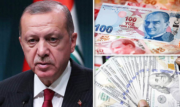 Lira turcească a scăzut la un minim istoric față de dolar, după ce Erdogan a anunțat că va expluza zece ambasadori