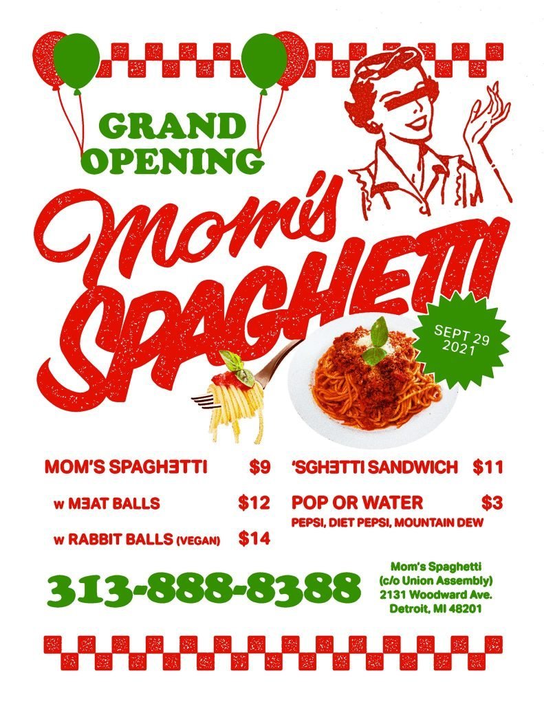 Meniul de la `Mom'S spaghetti`, restaurantul lui Eminem
