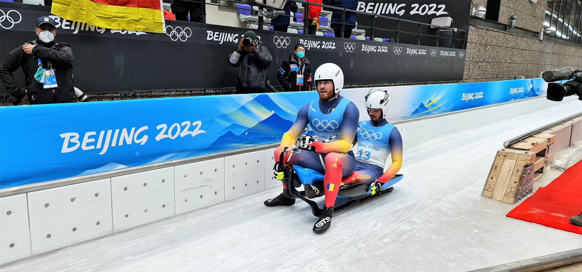 Marian Gîtlan şi Darius Şerban s-au clasat pe locul 14 în proba de sanie dublu masculin, la Jocurile Olimpice de iarnă