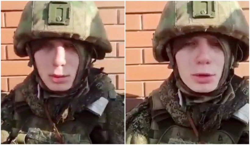 Un soldat rus a fost filmat plângând după ce a fost capturat de armata ucraineană. Ce a spus militarul VIDEO