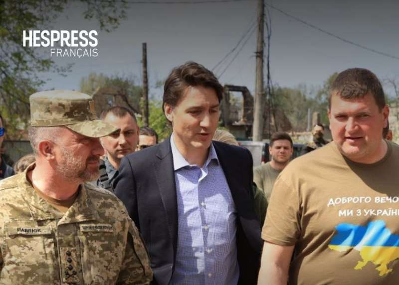 Justin Trudeau a vizitat Ucraina la Irpin, în apropiere de Kiev