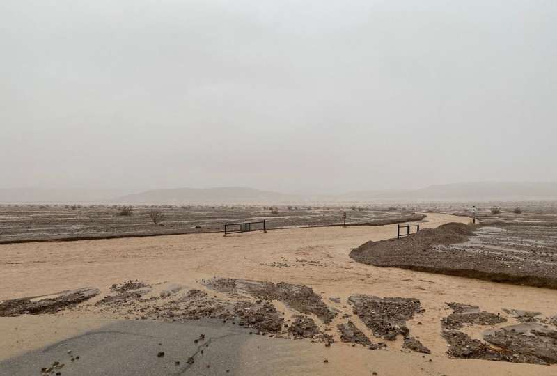 SUA: Deşertica Vale a Morţii din California, afectată de ploi excepţionale