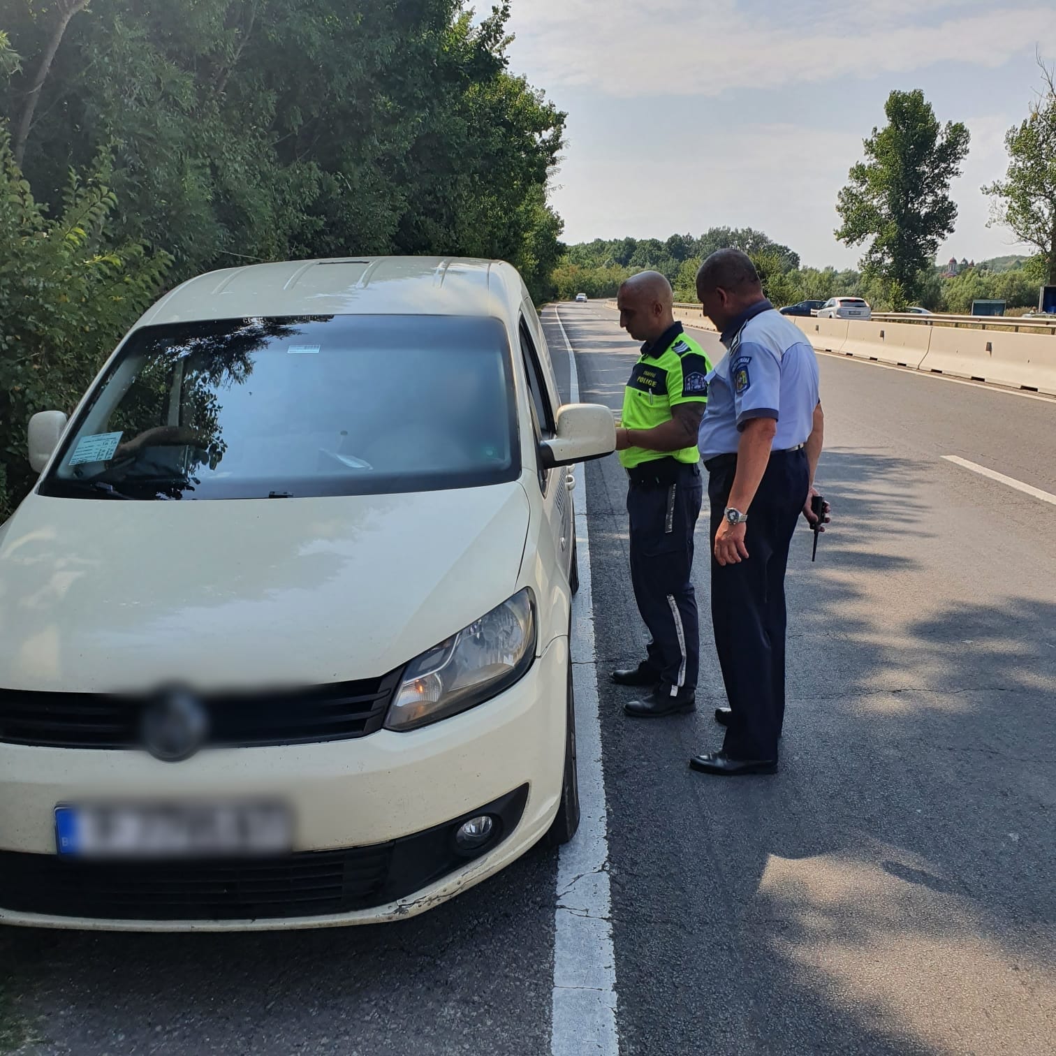 Echipaje de mixte de polițiști români și bulgari patrulează în proximitatea Vămii Giurgiu