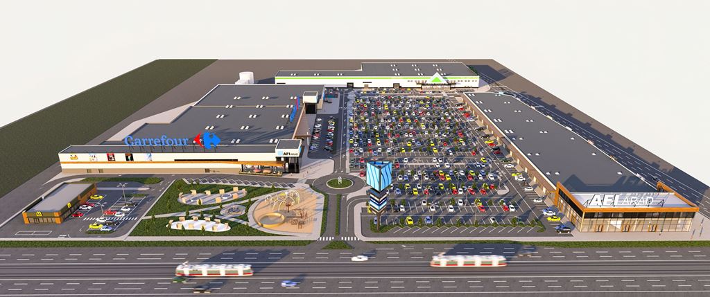 AFI Europe începe la Arad construcția primului său parc de retail din România