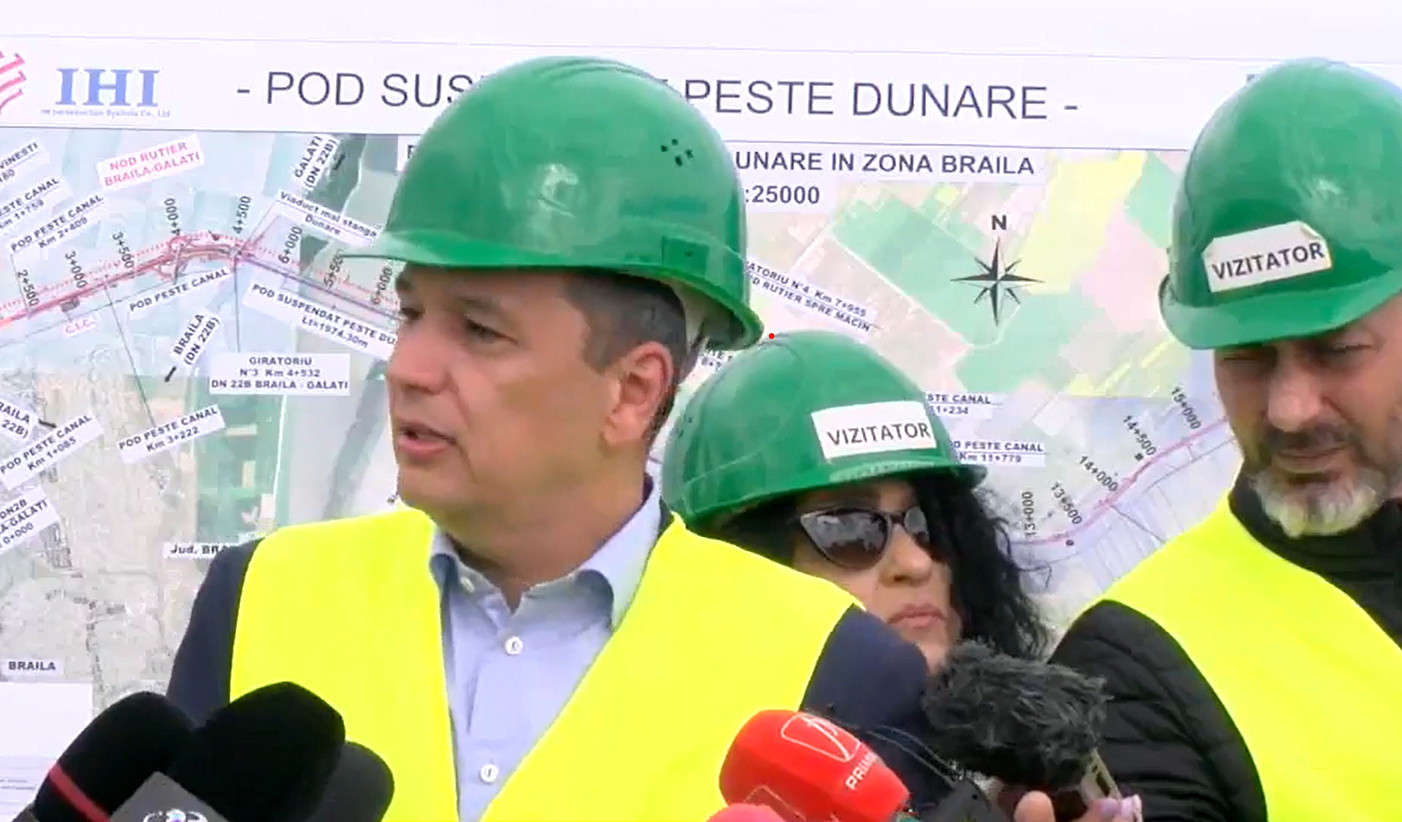 Ministrul Grindeanu a obținut garanții că pe podul Brăila se va circula din decembrie