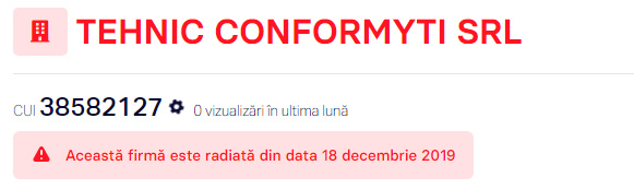 TEHNIC CONFORMYTI corupție