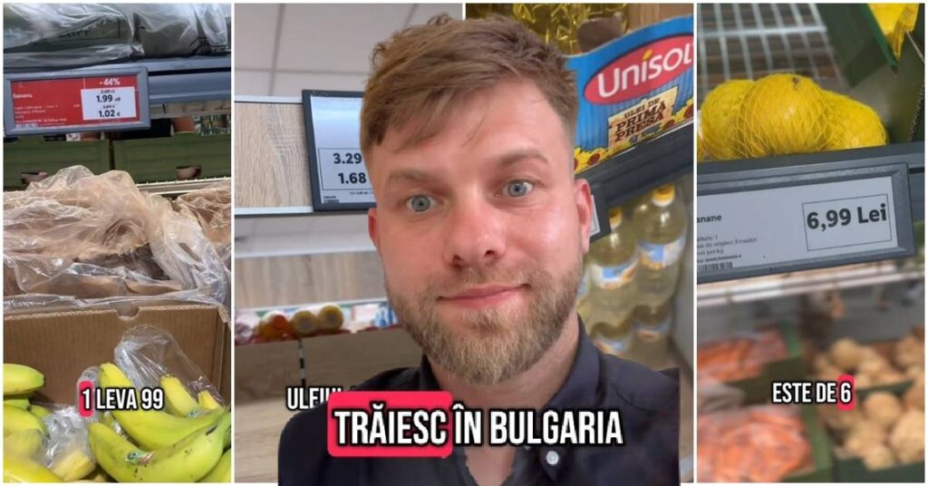 Sebi locuiește în Bulgaria, dar muncește în România și a arătat cât costă traiul de zi cu zi în fiecare dintre cele două ţări (VIDEO)