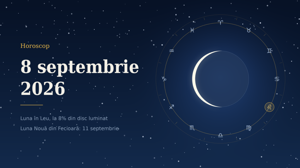 Horoscop 8 septembrie 2026. Ziua în care nimic nu se lansează, dar aproape orice se poate termina