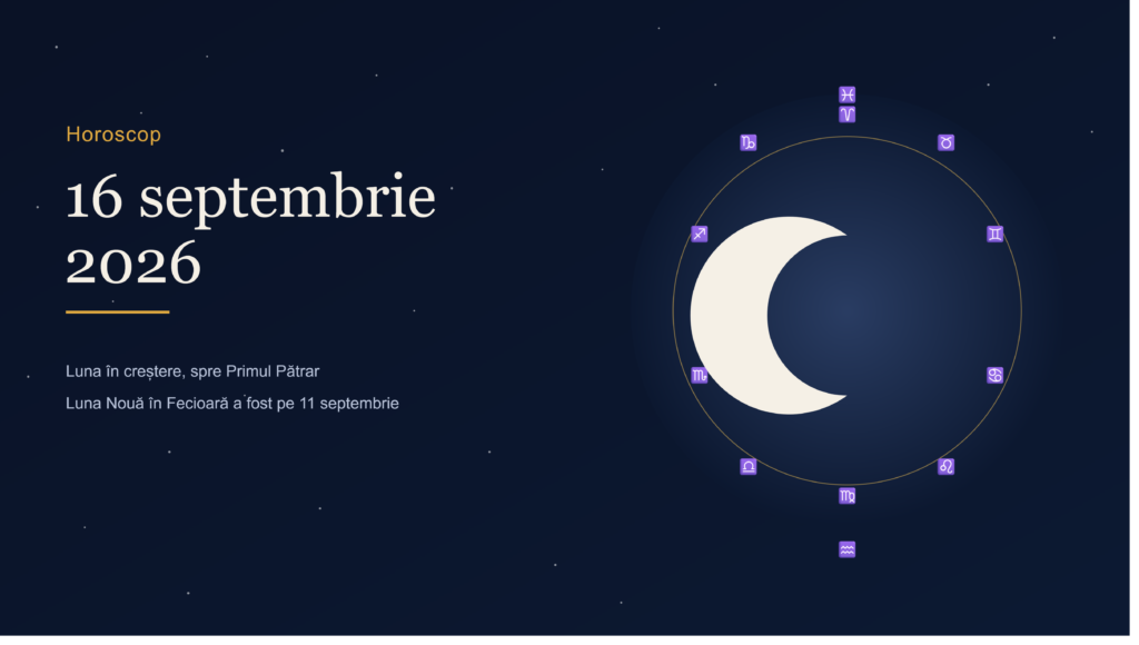 Horoscop 16 septembrie 2026: Venus în Scorpion scoate la iveală adevărurile din dragoste