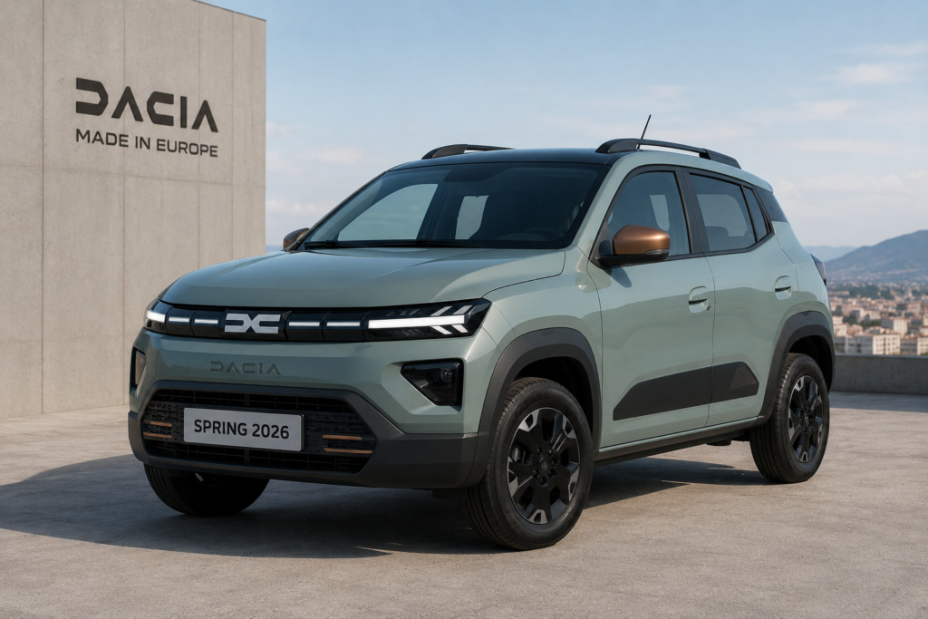 Dacia mută producția noului Spring în Europa: mașina electrică de 17.900 de euro nu mai vine din China