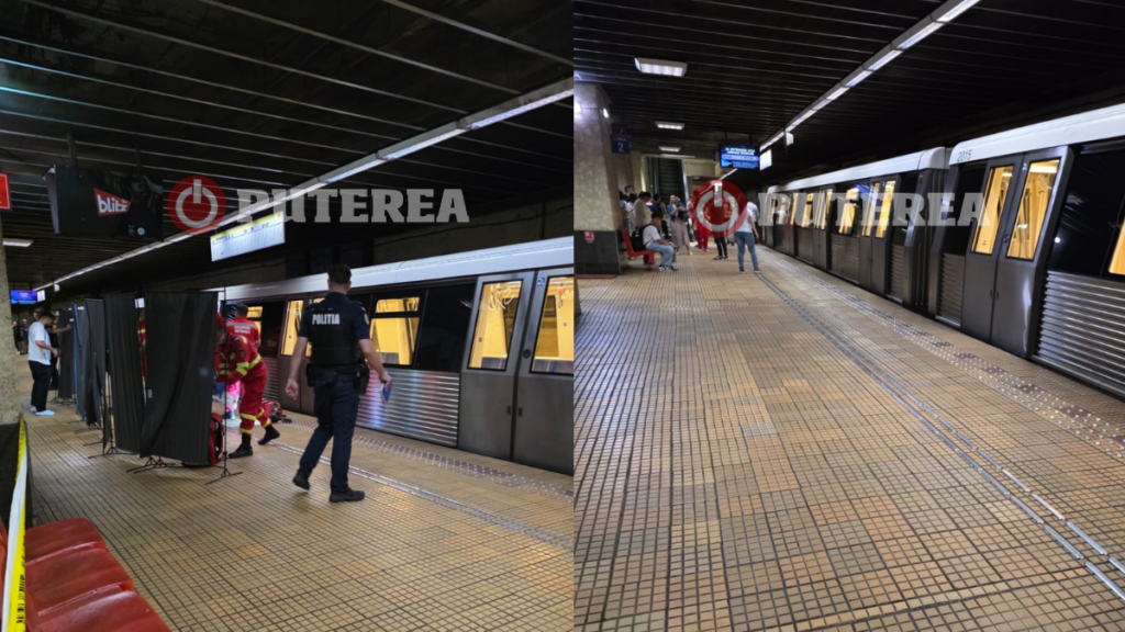 Alertă la Metrou la Ștefan cel Mare. O persoană a picat pe șine (SURSE)