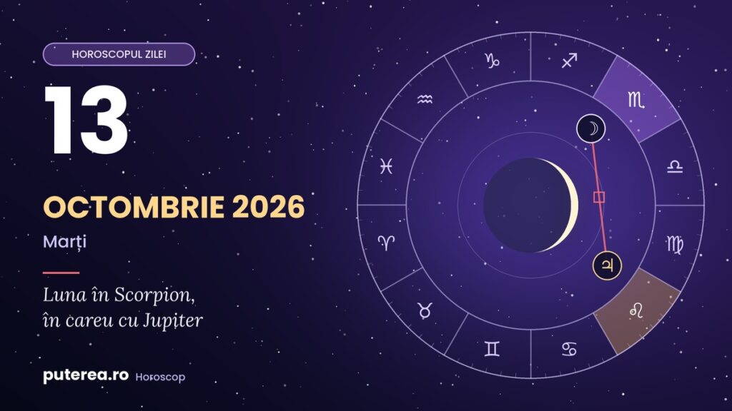 Horoscop marți, 13 octombrie 2026: emoții la maximum și cheltuieli din impuls Cine trebuie să frâneze