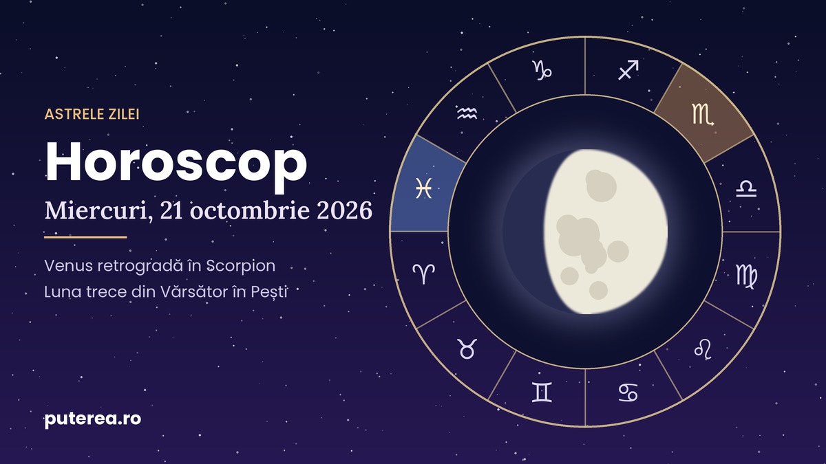Food Rasion Icon Horoscop 21 octombrie 2026. Venus retrogradă și Luna în Pești
