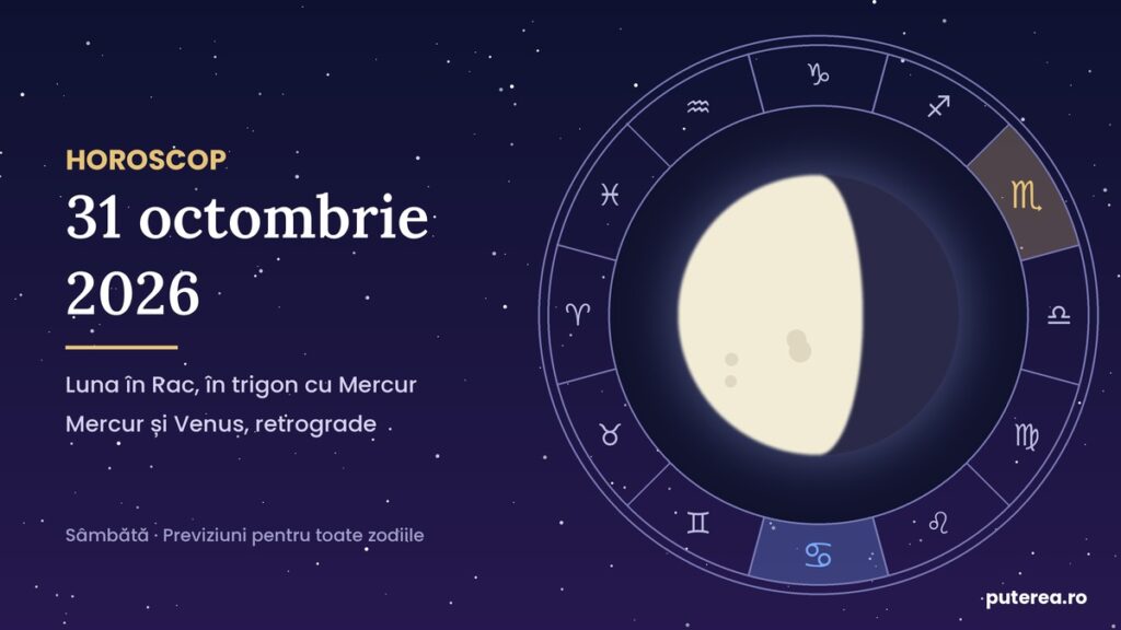 Horoscop sâmbătă, 31 octombrie 2026: zodiile care pot repara o relație chiar de dimineață